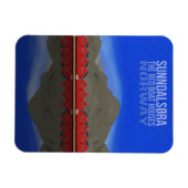 Die Red Boat Houses Sunndalsøra Norwegen Magnet (Horizontal)