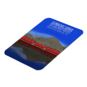 Die Red Boat Houses Sunndalsøra Norwegen Magnet (Linke Seite)