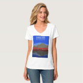 Die Red Boat Houses Sunndalsøra Norwegen T-Shirt (Vorderseite Vollansicht)