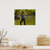 Die "Red Cricket"-Forelle kann nicht... Poster (Küche)