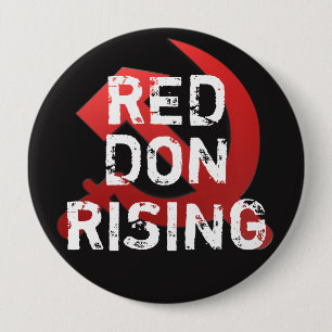 Die "Red Don Rising" mit der russischen Sichel Button