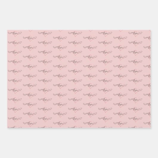 Die Red Edition von Herz und Liebe Geschenkpapier Set (Vorderseite 3)