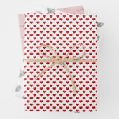 Die Red Edition von Herz und Liebe Geschenkpapier Set (Beispiel)