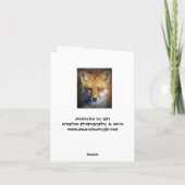Die Red Fox Geschenke und Grüße Karte (Rückseite)
