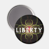 Die Red Medallion Liberty oder Ihr Name Magnet (Vorderseite/Rückseite)