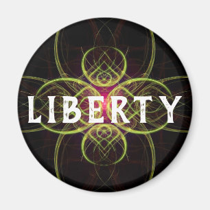 Die Red Medallion Liberty oder Ihr Name Magnet