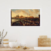 Die Redentore-Prozession (Öl auf Leinwand) Poster (Küche)