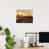 Die Redentore-Prozession (Öl auf Leinwand) Poster (Heimbüro)