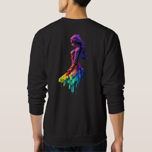 Die reflektierende Lady Sweatshirt (Rückseite)