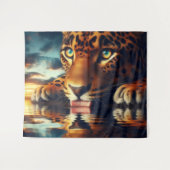 Die Reflektion der Jäger Wandteppich (Vorderseite (Horizontal))