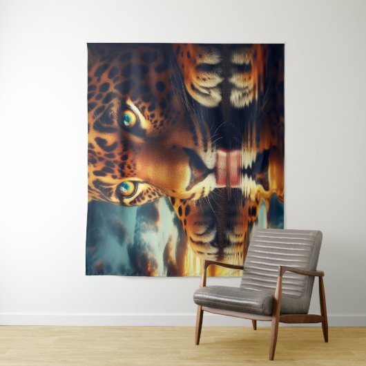 Die Reflektion der Jäger Wandteppich (Beispiel)