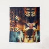 Die Reflektion der Jäger Wandteppich (Vorderseite)