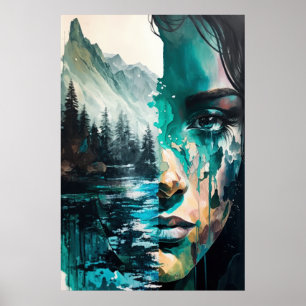 Die Reflektion der Natur Poster