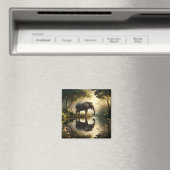 Die Reflektion eines Elefanten Magnet (In Situ (Geschirrspüler))