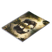 Die Reflektion eines Elefanten Notizblock (Linke Seite)