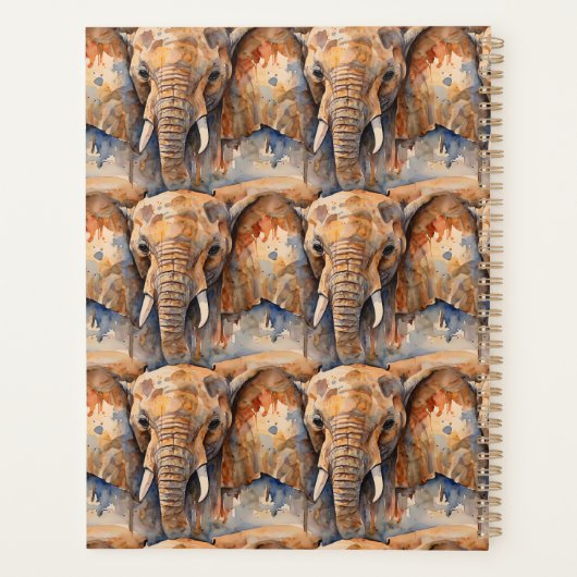 Die Reflektion eines Elefanten Planer (Rückseite)