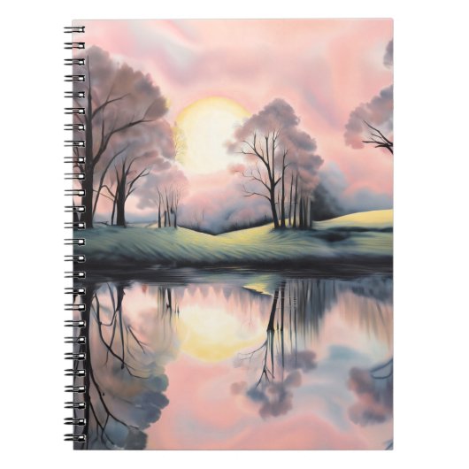 Die Reflektionen der Morgendämmerung Notizblock (Vorderseite)