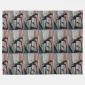 "Die Reflektionen der Wildnis: Ein Kangaroo am Str Fleecedecke (Vorderseite (Horizontal))