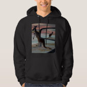 "Die Reflektionen der Wildnis: Ein Kangaroo am Str Hoodie (Vorderseite)