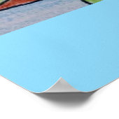 Die Reflektionen von Water Lilies Poster (Ecke)