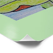 Die Reflektionen von Water Lilies Poster (Ecke)