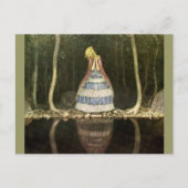 Die Reflexion der Prinzessin im Pool Postkarte (Vorderseite)