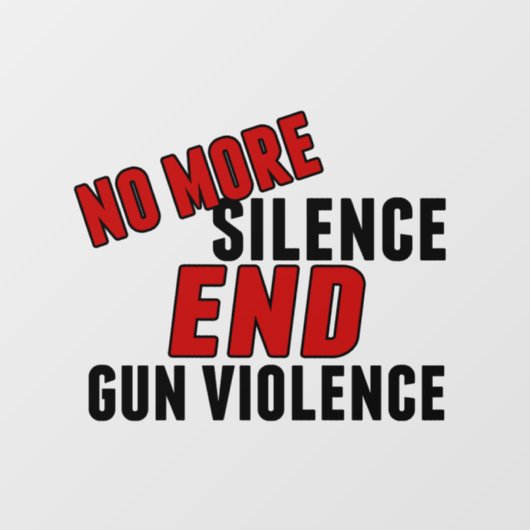 Die Reform des Waffenrechts beendet die Gewalt von Fensteraufkleber (Blatt)