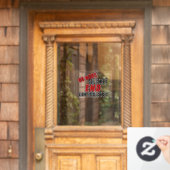 Die Reform des Waffenrechts beendet die Gewalt von Fensteraufkleber (Haustür)