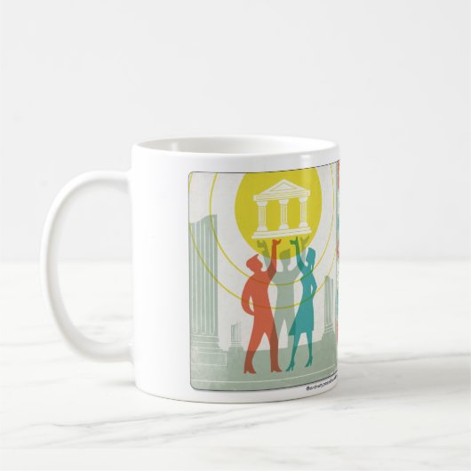 Die Reformer-Urform-klassische weißer Kaffee-Tasse Kaffeetasse (Links)