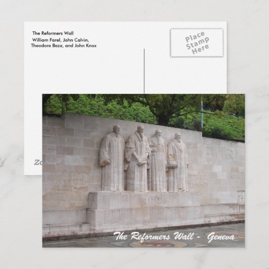 Die Reformmauer - Genf Postkarte (Vorne/Hinten)
