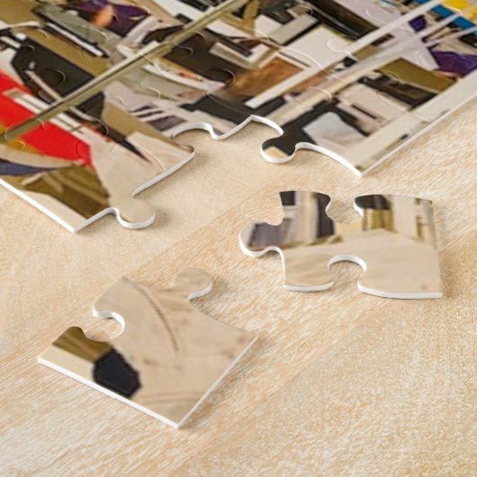 "Die Regatta" in geschnittenem Papier Puzzle (Seite)