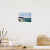 Die Regatta in Saint-Adresse Poster (Küche)