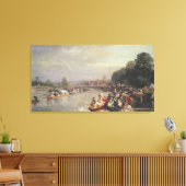 Die Regatta Leinwanddruck (Insitu (Wohnzimmer))