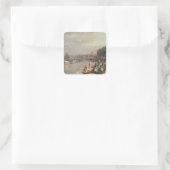 Die Regatta Quadratischer Aufkleber (Tasche)