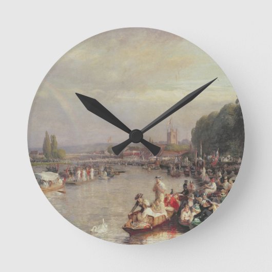 Die Regatta Runde Wanduhr (Vorderseite)
