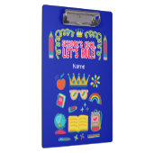 "Die Regel des coolen lassend" - Motivation zitier Klemmbrett (Rechts)