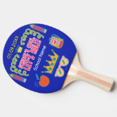 "Die Regel des coolen lassend" Personalisiertes Ge Tischtennis Schläger (Seitenansicht)