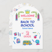 Die Regel des coolen lassenden der Schule in zweit Einladung (Vorne/Hinten)