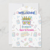 Die Regel des coolen lassenden der Schule in zweit Einladung (Rückseite)