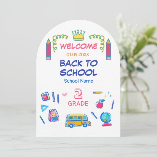 Die Regel des coolen lassenden der Schule in zweit Einladung (Stehend Vorderseite)