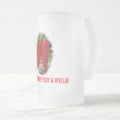 Die Regel des Geist-Pfeffers Mattglas Bierglas (VorderseiteRechts)