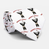 Die Regel des Lacrosse-Pandas Krawatte (Gerollt)