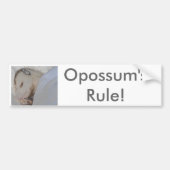 Die Regel des Opossums! Autoaufkleber (Vorne)