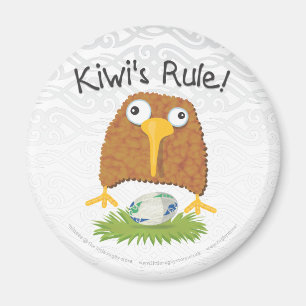 Die Regel-" Rugby-Kühlschrankmagnet "der Kiwi Magnet