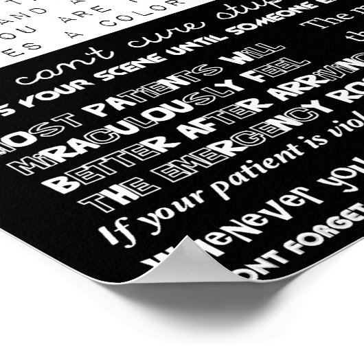 Die Regeln des EWS Poster (Ecke)