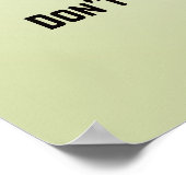 Die Regeln des Hasen (personalisiert mit dem Foto Poster (Ecke)