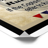 Die Regeln des Kapitäns — Kunstdruck — Poster (Ecke)