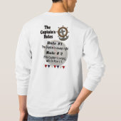 Die Regeln des Kapitäns - lange Ärmel Männer-T - S T-Shirt (Rückseite)