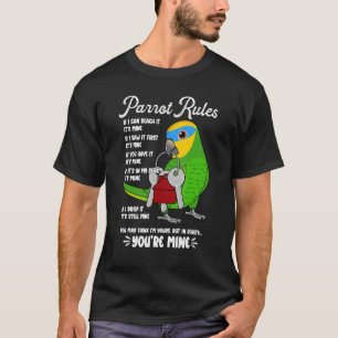 Die Regeln des Papageienhauses sind die meines in T-Shirt