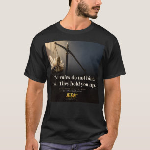 Die Regeln Halten Dich Auf Buchzitat T-Shirt